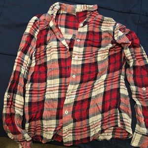 Button down flannel shirt